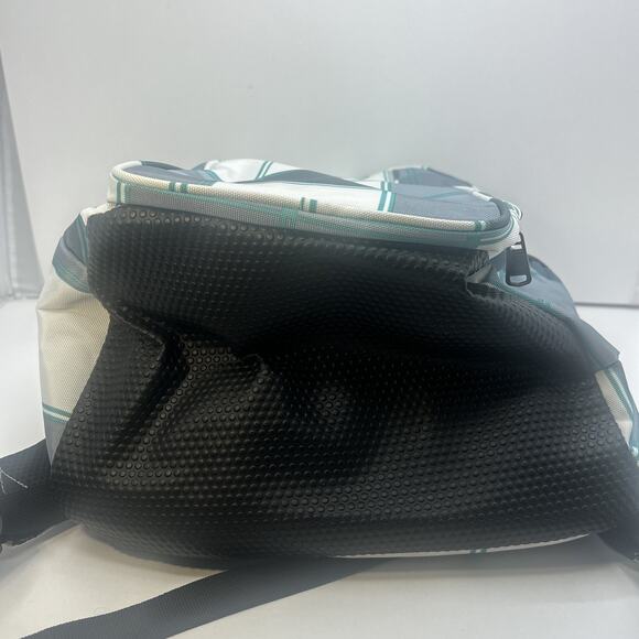 FUL Backpack w Padded Laptop Cushion Sleeve Pockets Green & Gray Plaid - NEW - Picture 5 of 10